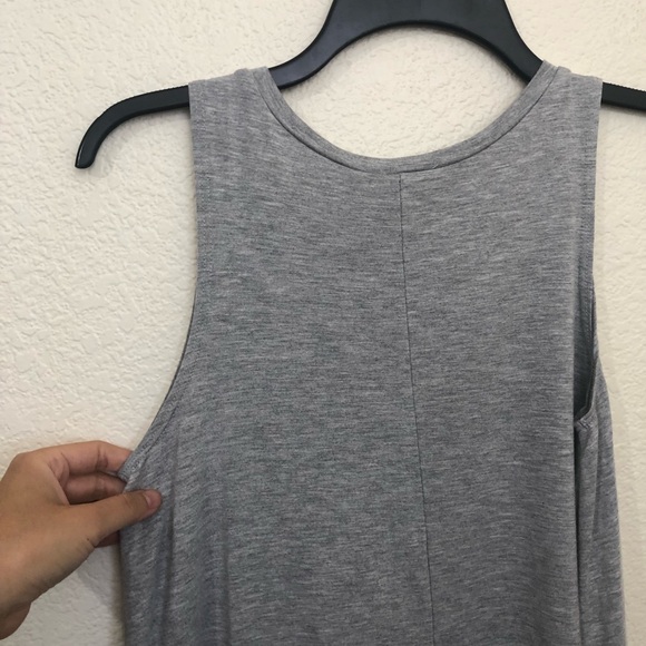 ENOUGH ABOUT ME Juniors Small "Irish-ish" Tank Top Muscle Tee Gray NWT - Picture 11 of 13